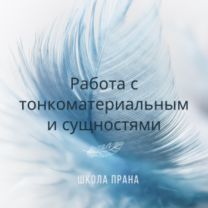 Работа с тонкоматериальными сущностями